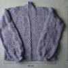 Dimensions du gilet carré granny au crochet de couleur mauve